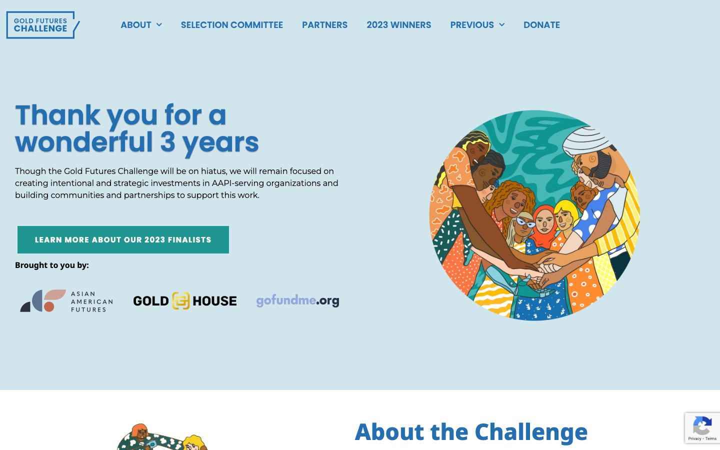 Gold Futures Challenge website screenshot