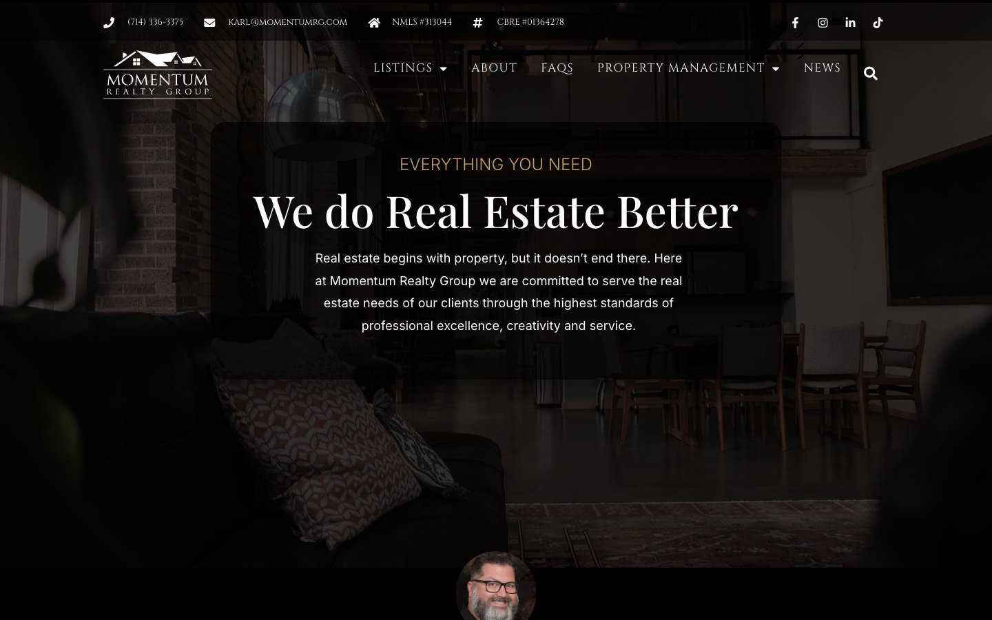 Momentumrg website screenshot