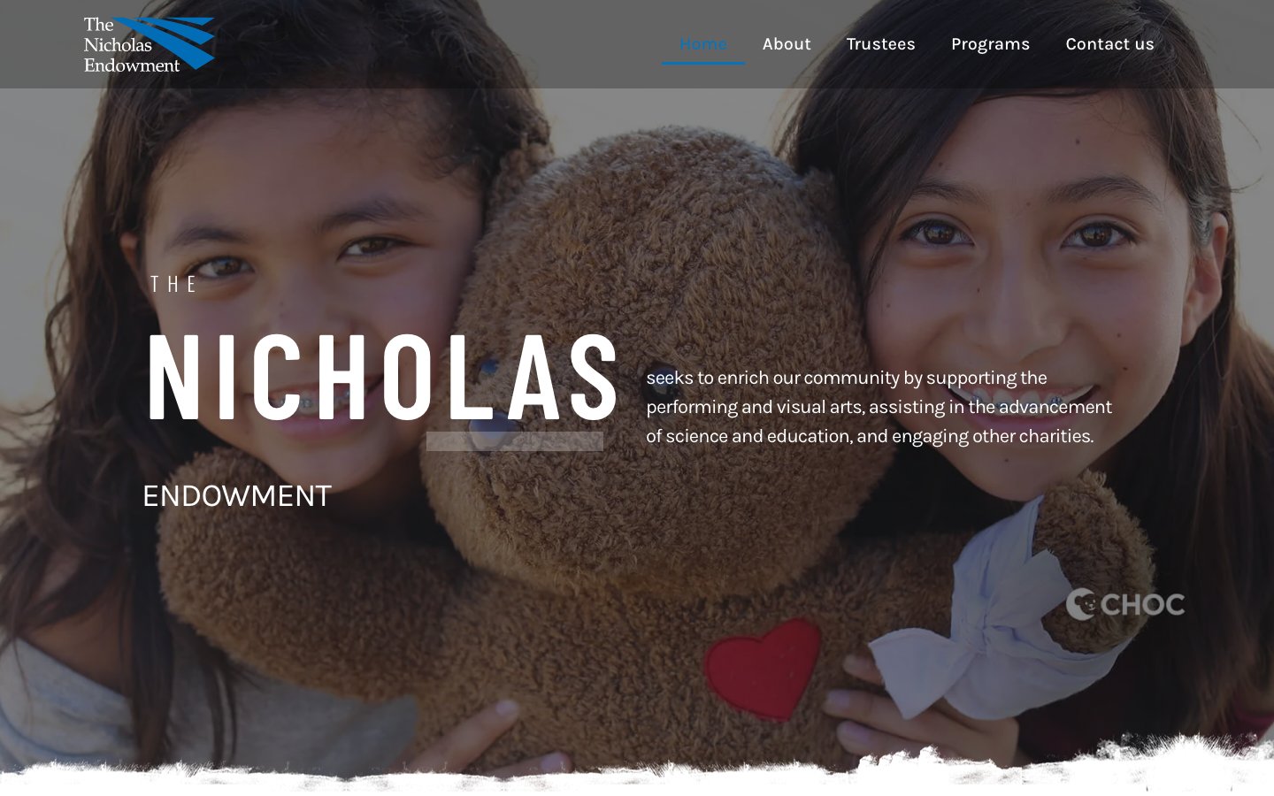 Nicholas-endowment website screenshot
