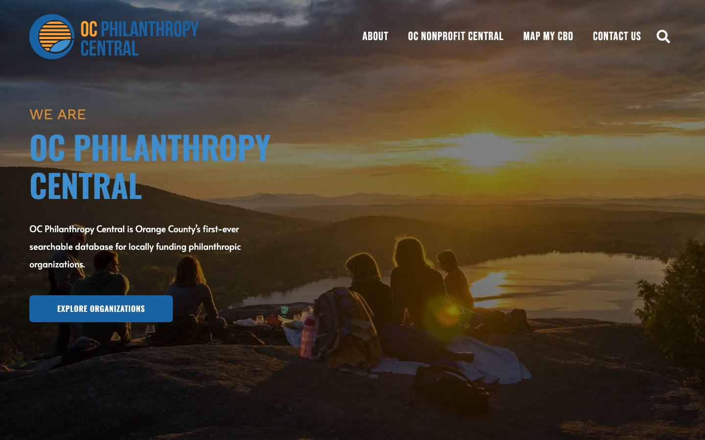 OC Philanthropy Central website screenshot