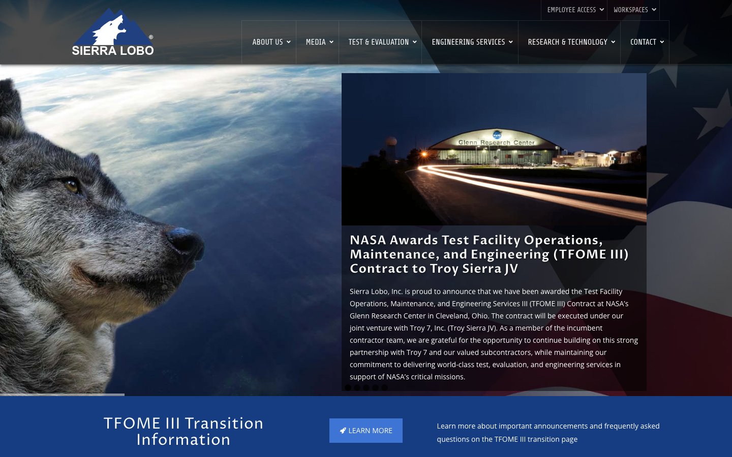 Sierra Lobo - Aerospace & Engineering project by Excelsior Creative