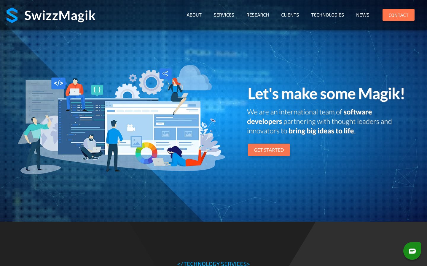 SwizzMagik website screenshot