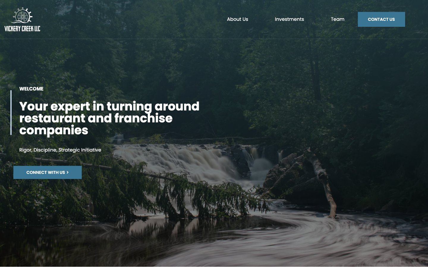 Vickery Creek, LLC website screenshot
